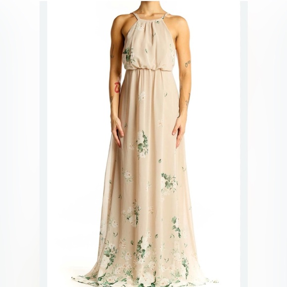 Show Me Your MuMu Dresses & Skirts - Show Me Your MuMu Beige Floral Maxi Dress